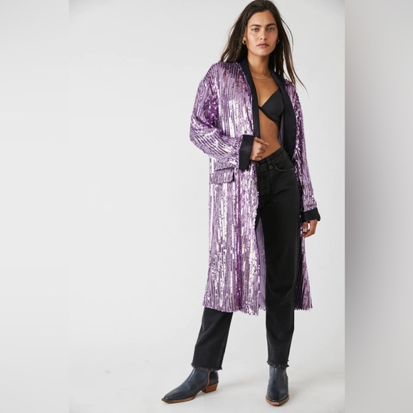 𝓯𝓹 Free People ~ Ella Duster in Orchid Dust Combo - Picture 10 of 16